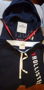 Men's blue Hollister sweat suit